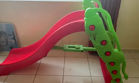Kids Plastic Slide - Compact Indoor/Outdoor Play Slide