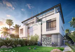 Brand new ready to move 4 bedroom waterfront villa for sale with easy installment plan in Sharjah