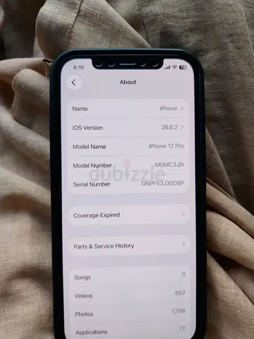 iPhone 12 Pro - Good Condition, iOS 26.6.2, 256GB (see details)