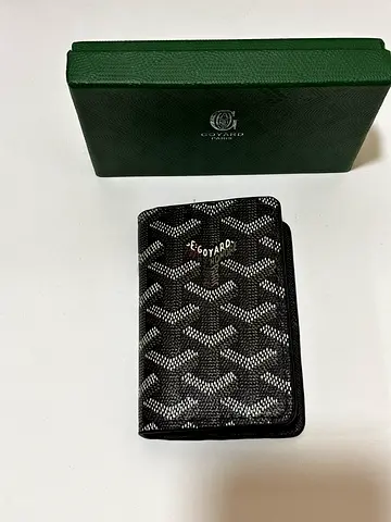 Goyard men bifold black wallet