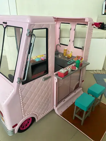 Our Generation Pink Ice Cream Truck for Dolls
