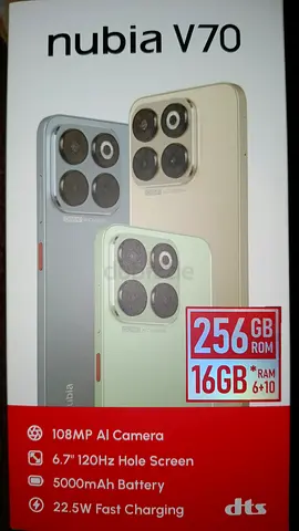 Nubia V70 256GB (Boxed) - Mint Condition Use for one day only