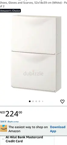 White 4- Drawer Wall-Mounted Shoe Cabinet