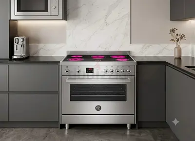 Bertazzoni 90cm 5-Burner Full Electric Digital Cooking Range – Like New