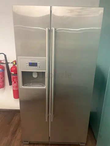 Siemens Side-by-Side Stainless Steel Fridge with Ice/Water Dispenser-1000