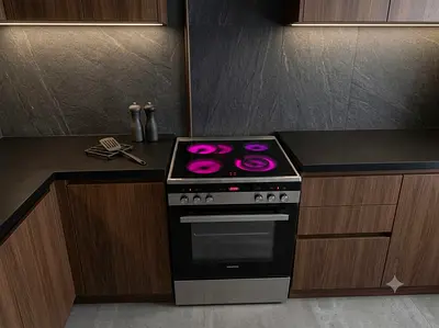 Siemens HK9R3A250M 4-Zone Ceramic Electric Cooker – Stove & Oven