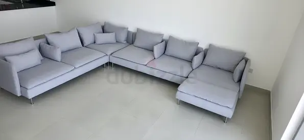 Almost brand new Condition  Ikea Sodhremn U Shape Sofa light gray
