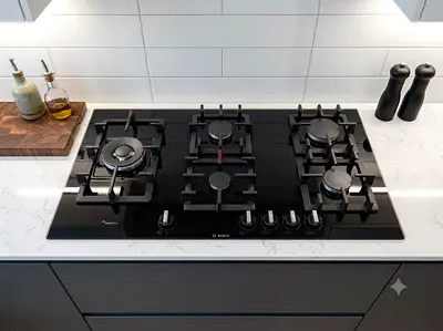 Bosch 90cm Built-In Gas Cooktop – Premium Kitchen Appliance for Sale