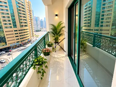Amazing 1bedroom apartment with 2 washroom with 2 balcony luxury on the road building near lulu hypermarket
