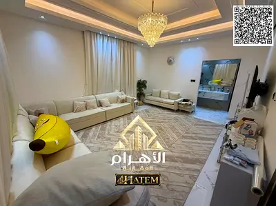 Villa for sale in Al Yasmeen, Ajman—equipped with electricity and air conditioning. It features 5 m