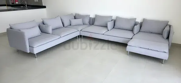 Selling Almost brand new Condition Ikea Sodhremn U Shape Sofa light gray