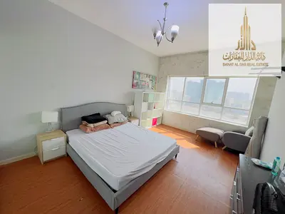 For rent: apartment One-bedroom with a balcony and comes with a private parking, pool, and gym at Orient Towers, Ajman