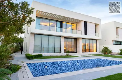 Al Zorah Golf Estate: Semi-Furnished 5BR Villa with Private Pool & Panoramic Golf Views