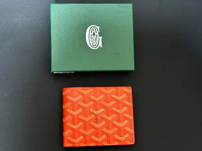 Goyard men wallet orange