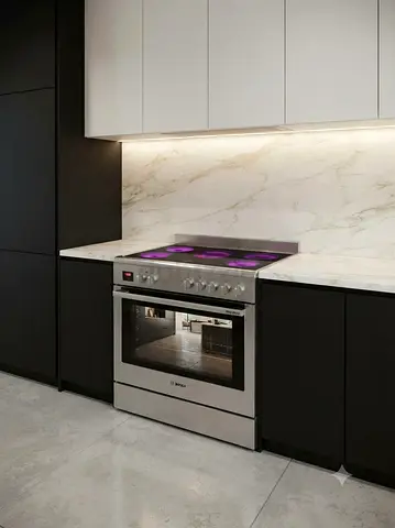 Bosch Series 8 90x60cm 5-Zone Electric Ceramic Cooker Range – Premium Quality