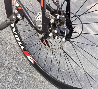 Used mountain bike wheel with disc brake - front wheel