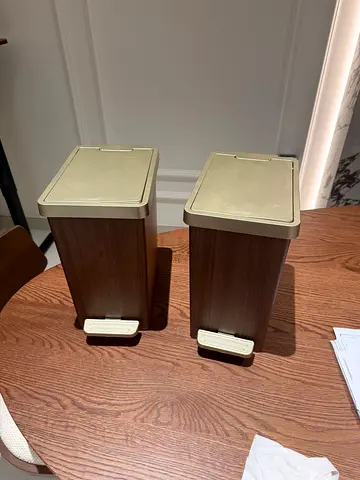 Wood style bin - pair
