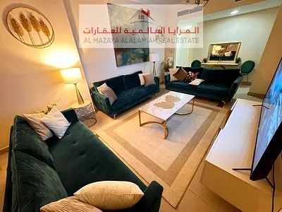 Fully Furnished Two Bedroom Apartment with Living Room for Monthly Rent in Al Taawun Manazil 5