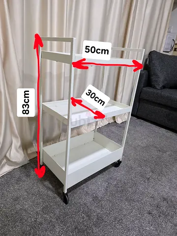 IKEA NISSAFORS 3-Tier Trolley – White