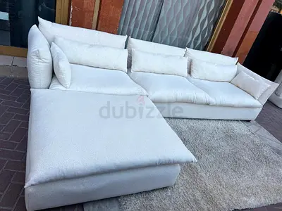 Comfortable Marina Home feather 🪶 filled Sofa Beige