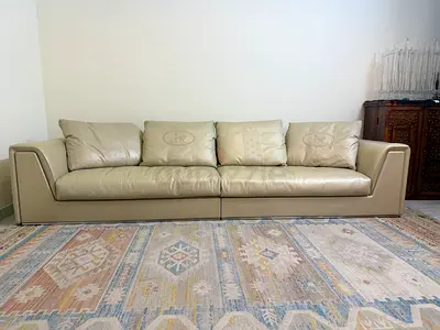 Fendi Casa Royal Edition Prestige Leather Sectional – Ultra-Luxury Designer Masterpiece Large Sofa