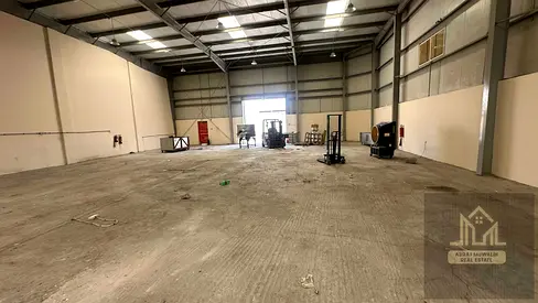 Corner Warehouse for Rent | Best for Store & Workshop | 7,500 Sq. Ft. Total Area | 105 KW SEWA Power | Near Dhaid Road | Sajja, Sharjah