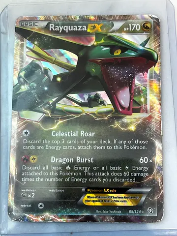 Rayquaza EX Pokémon Trading Card (Holo) - Single Card