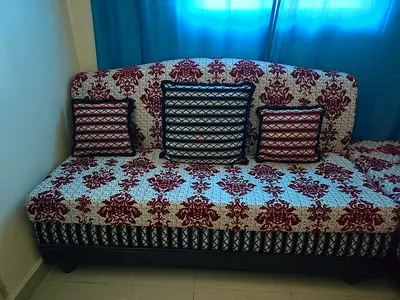 Sofa set washable covers with 7 pillow zip lock