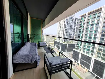 Partly Furnished 1BR | JVC | Community View