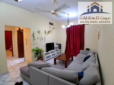 Super-class furnished one-bedroom apartment with a living room in Al Majaz 3.