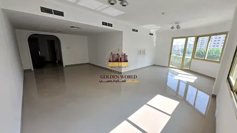 المجاز 2 | 3 غرف وصالة وبلكونة، تكييف مجاني، 4 حمامات، غرفة خادمة ماستر، غسيل، خزن إضافي، إطلالة مفتوحة، جيم ومسبح وباركينغ فري. 80K.