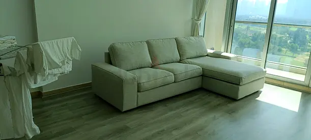 Ikea kivik L shape sofa beige