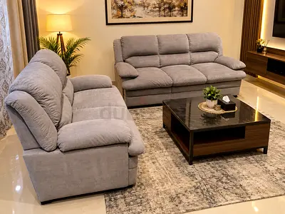 Grey Sofa Set - 3 Seater and 2 Seater
