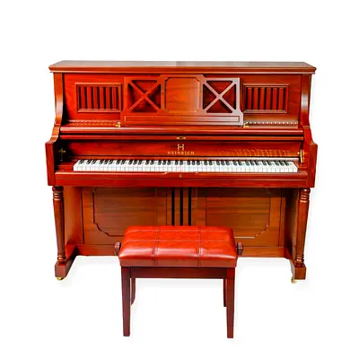 Brand New HEINRICH HUP-125 MAHOGANY MATTE – UPRIGHT PIANO