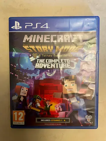 Minecraft Story Mode: The Complete Adventure for PS4. Includes Episodes 1-8.