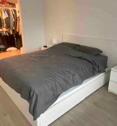 Ikea Queen Size Bed with Mattress Available in Perfect Condition