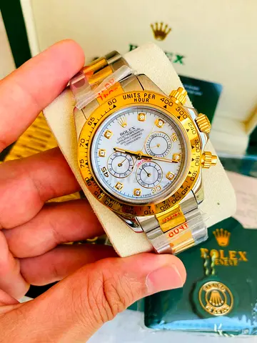 Rolex Cosmograph Daytona featuring an master quality Japan machine full automatic 18k yellow gold a