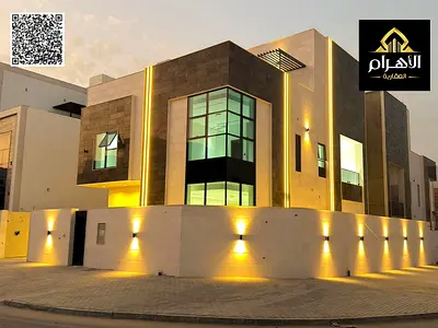 Luxury villa for sale in Ajman | 3 floors with sophisticated design and excellent finishes | Registration fees included | Prime location near all esse