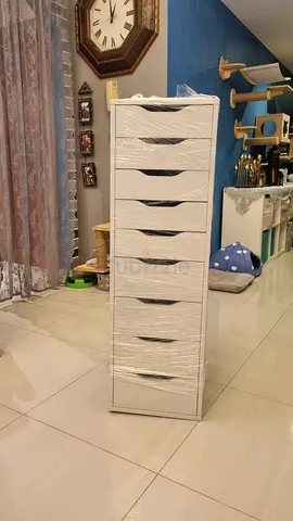 IKEA - Tall white 8-drawer chest / storage cabinet - good condition