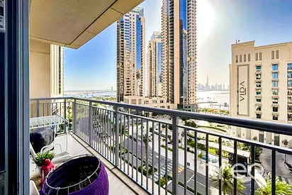 Burj & Water View | Unfurnished | 3+Maids