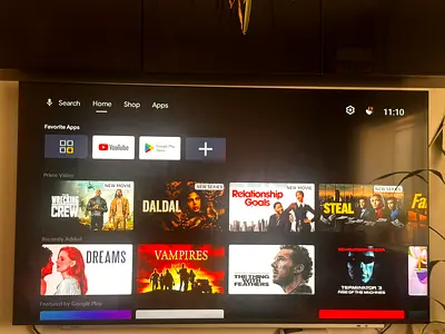 Google TV 55" with sound bar