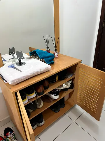 Shoe rack and side table