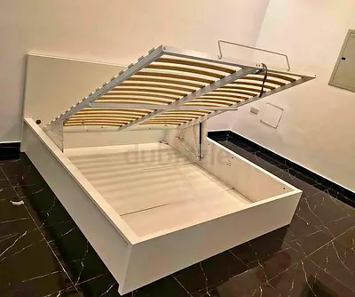 Ikea hydraulic bed frame With IKEA mattress