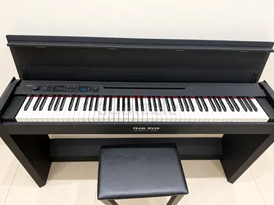 Pearl River PRK-300 Digital Piano - Black, Bench & Pedals Included