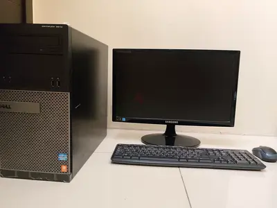 Dell Desktop PC with Samsung Monitor, Keyboard and Mouse - Ready to Use