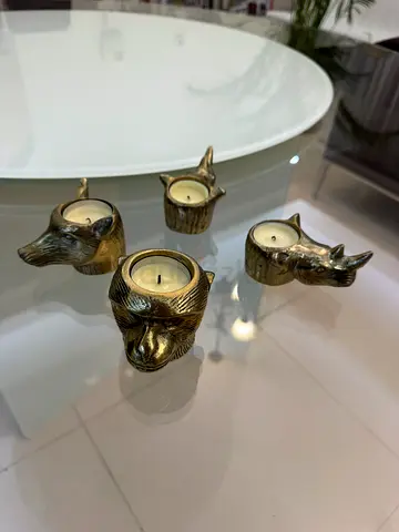 x4 Indigo Living candlelight holders
