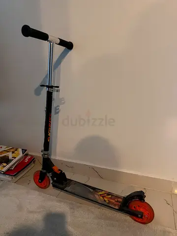 Foldable Kick Scooter for Kids with Orange Wheels