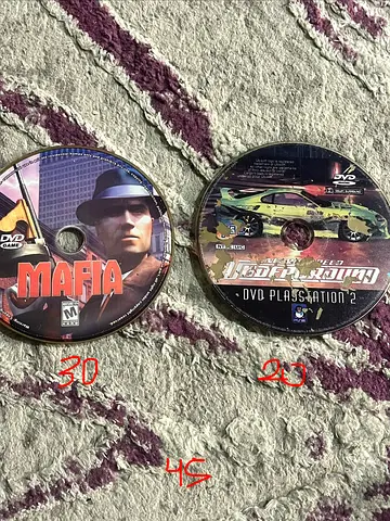 Mafia dvd game & Underground Car game dvd games