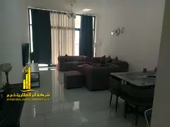 Luxury apartment, second occupancy, one bedroom, living room with open balcony. Ajman, Al Rashidiya