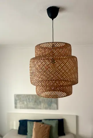 Handmade Bamboo Pendant Lamp (50 cm) - IKEA Sinnerlig